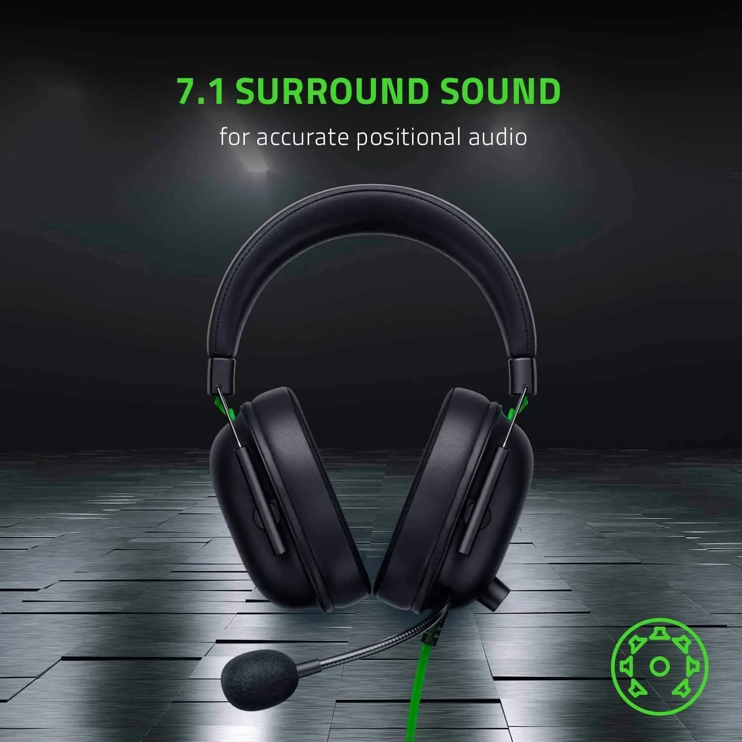 Auriculares con cable para Esports Razer BlackShark V2 X nuevos, cancelación pasiva avanzada de ruido, sonido envolvente 7.1, micrófono cardioide HyperClear