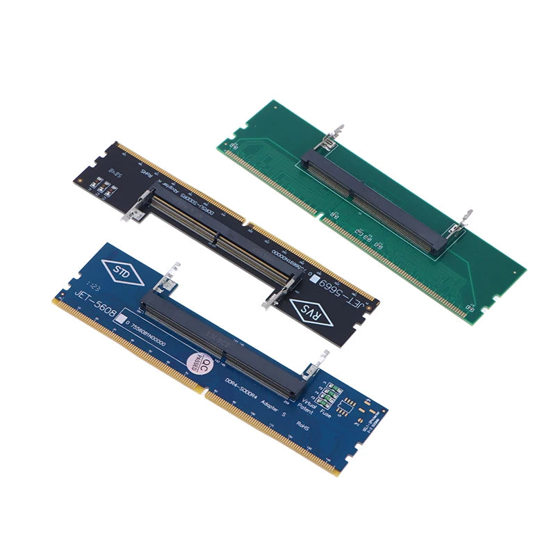 Adaptateur DDR3 DDR4 DDR5 pour ordinateur portable, convertisseur de carte SO-DIMM vers ordinateur de bureau, connecteur de mémoire RAM