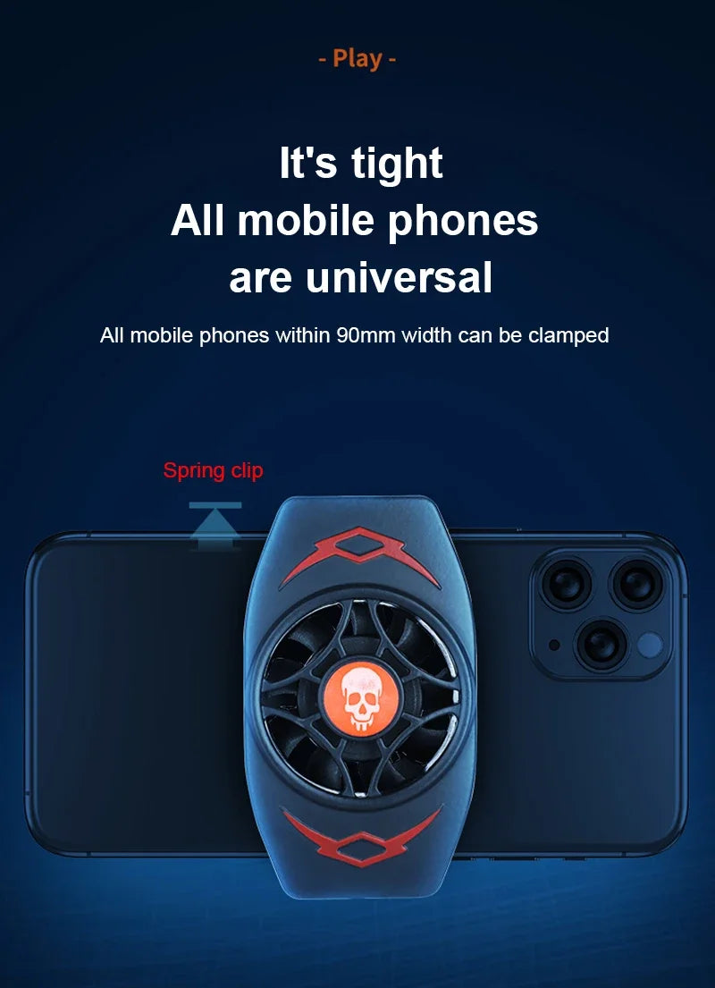 Kanlennys Room X13 — Refroidisseur Téléphone Clip Arrière Gaming iOS & Android