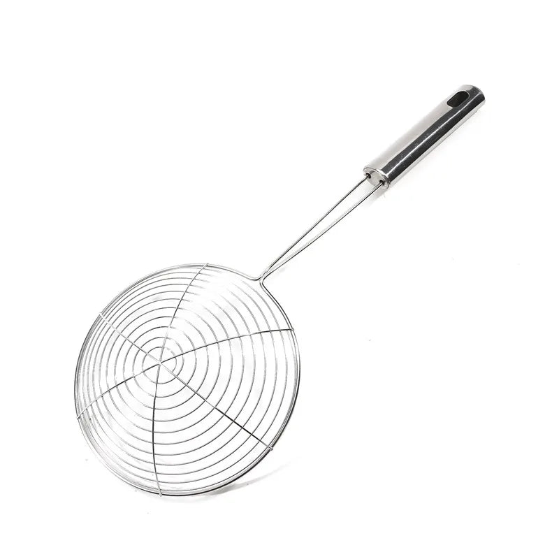 Passoire à frire en acier inoxydable, cuillère à frites, écumoire en treillis métallique, passoire, cuillère à friteuse, tamis, fournitures de cuisine, 1/3/5 pièces