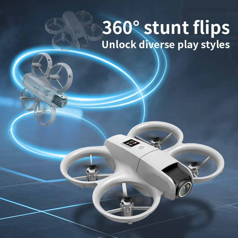New H135 Mini Drone WIFI FPV Professional Hover 4K Camera Pocket Colorful Lights RC Aircraft Foldable Quadcopter RC Toys Gifts