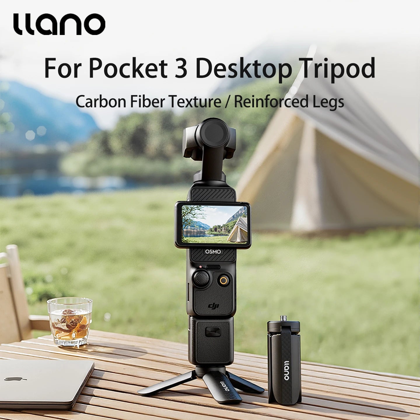 Mini Trépied de Bureau Léger — DJI Osmo Pocket 3 & Caméras Compactes