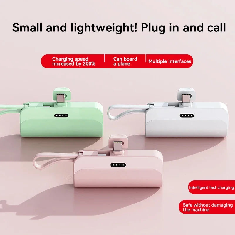 Batterie Externe Capsule 300000mAh — Charge Super Rapide, Portable, Tous Téléphones 2026
