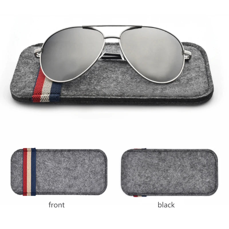 Étui pour lunettes de soleil en feutre surdimensionné, sac à lunettes coloré, étui à lunettes à monture LunUP souple, boîte à lunettes à bande élastique, compatible