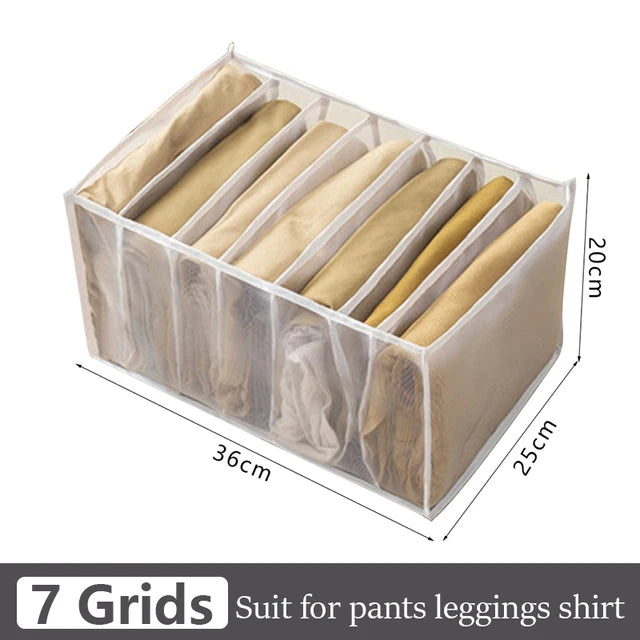 Jeans organization storage box, closet organizer, clothes organization system, drawer organizers, pants storage cabinet