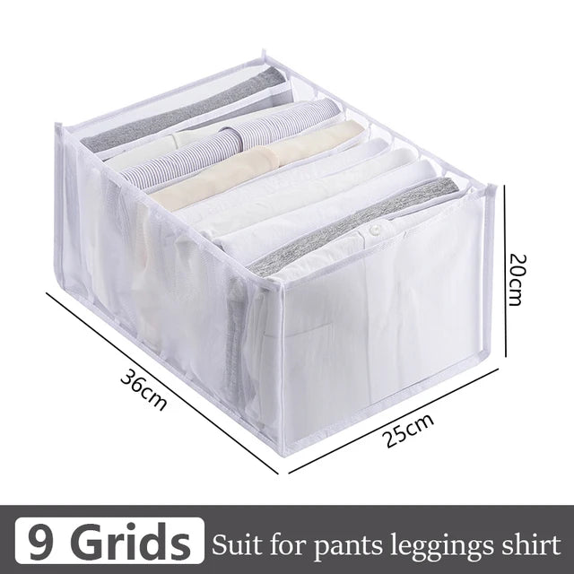 Jeans organization storage box, closet organizer, clothes organization system, drawer organizers, pants storage cabinet