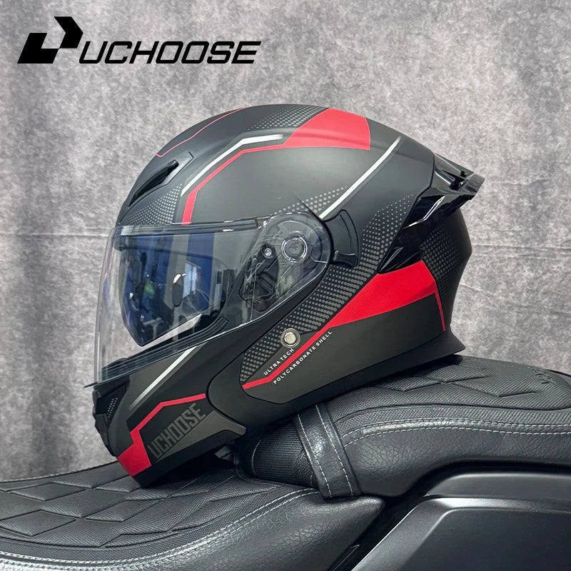 Casque de moto DOT de haute qualité quatre saisons course de Motocross modulaire rabattable hommes femmes casque tout-terrain casque gratuit