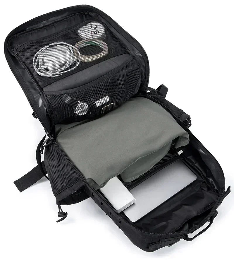 Sac à Dos Tactique Plein Air 25L/45L Homme Femme — Randonnée École Porte-Bouteille