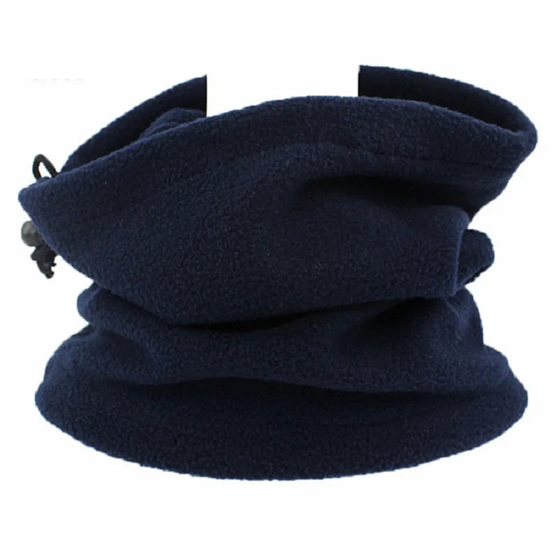 Gorro polar cálido para invierno, bufanda, braga de cuello ajustable para deportes de invierno, pesca, patinaje, correr, ciclismo