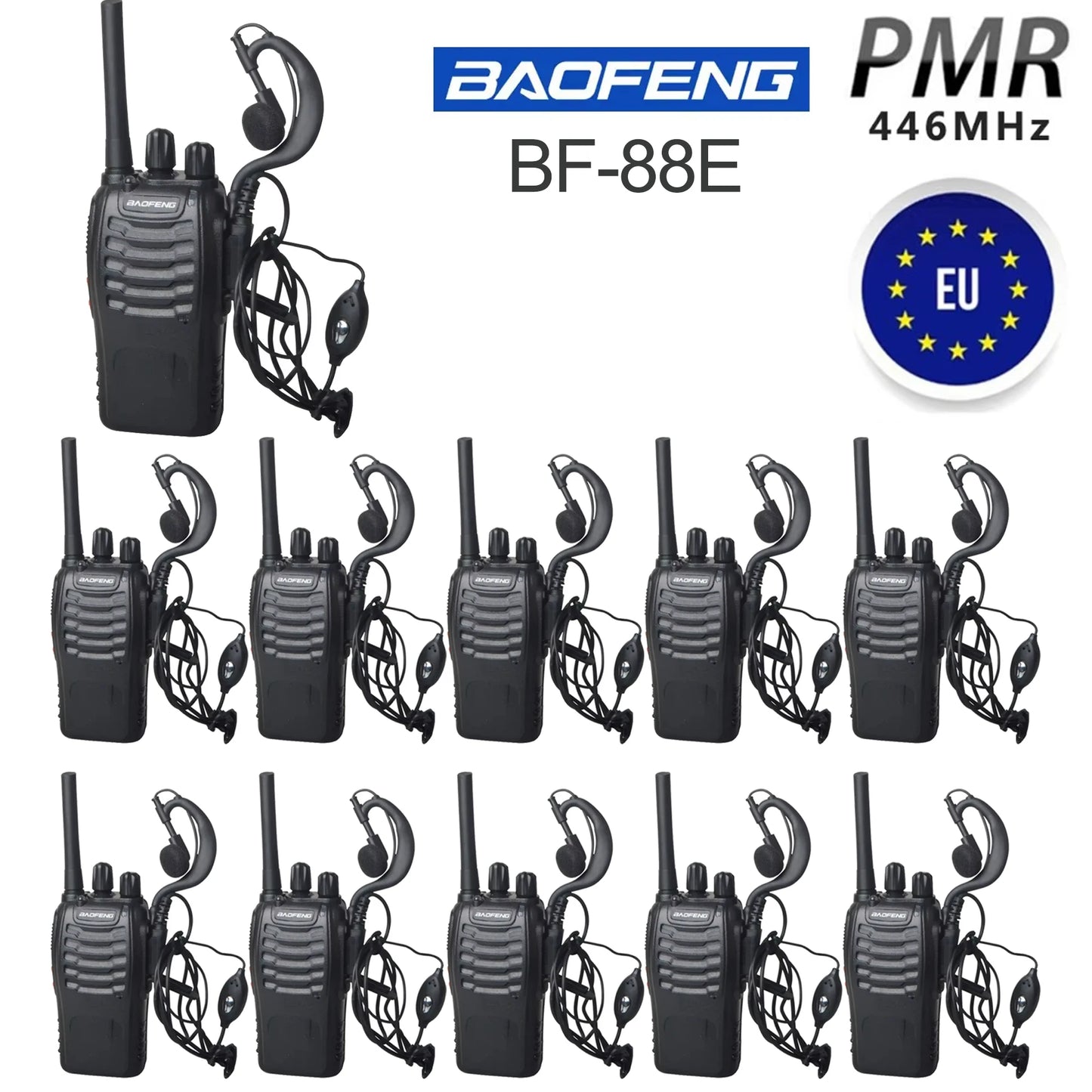 Fabricant 4 pièces Baofeng BF 88E 5W talkie-walkie longue portée 10KM communication ultra-longue veille voyage sur route conduite autonome