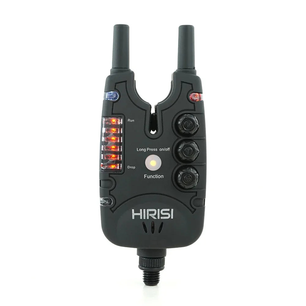 Alarmes de pêche à la carpe Hirisi avec lumière LED, volume, tonalité et sensibilité réglables, indicateurs de morsure de pêche B150