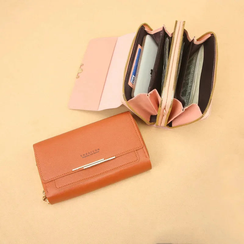 New Korean Medium-Sized Women's Wallet Bag – Convertible Crossbody Pouch with Coin Purse, Multifunctional Design
