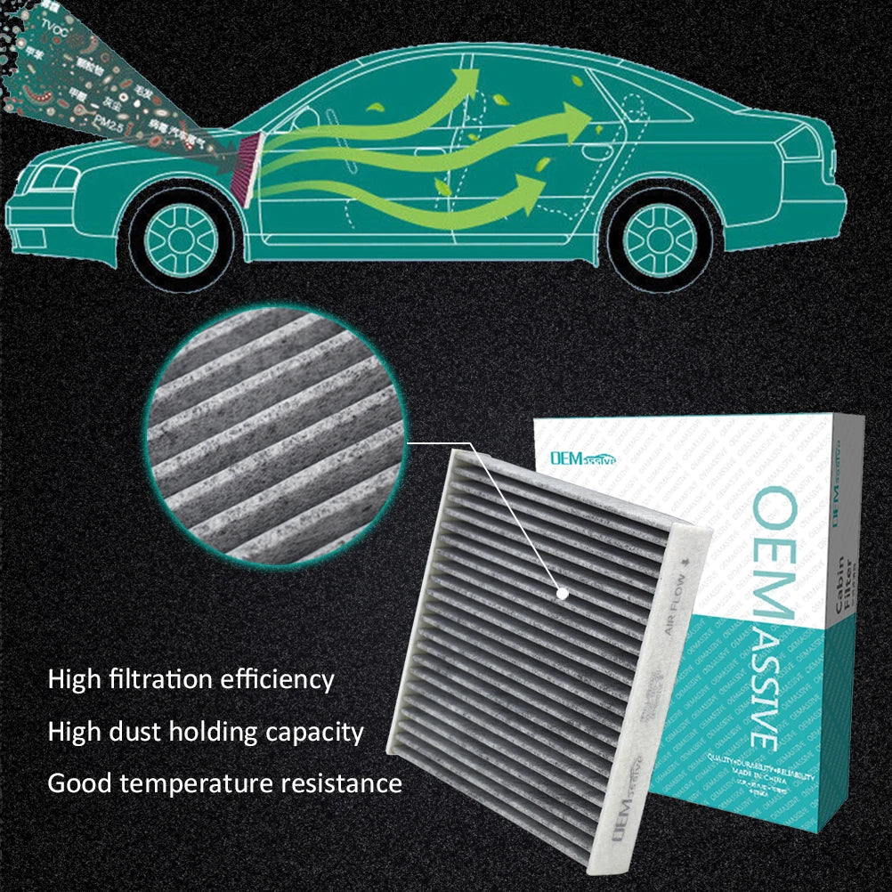 Filtre À Air Cabine Charbon Actif — Compatible Voitures Japonaises Anti-Pollen