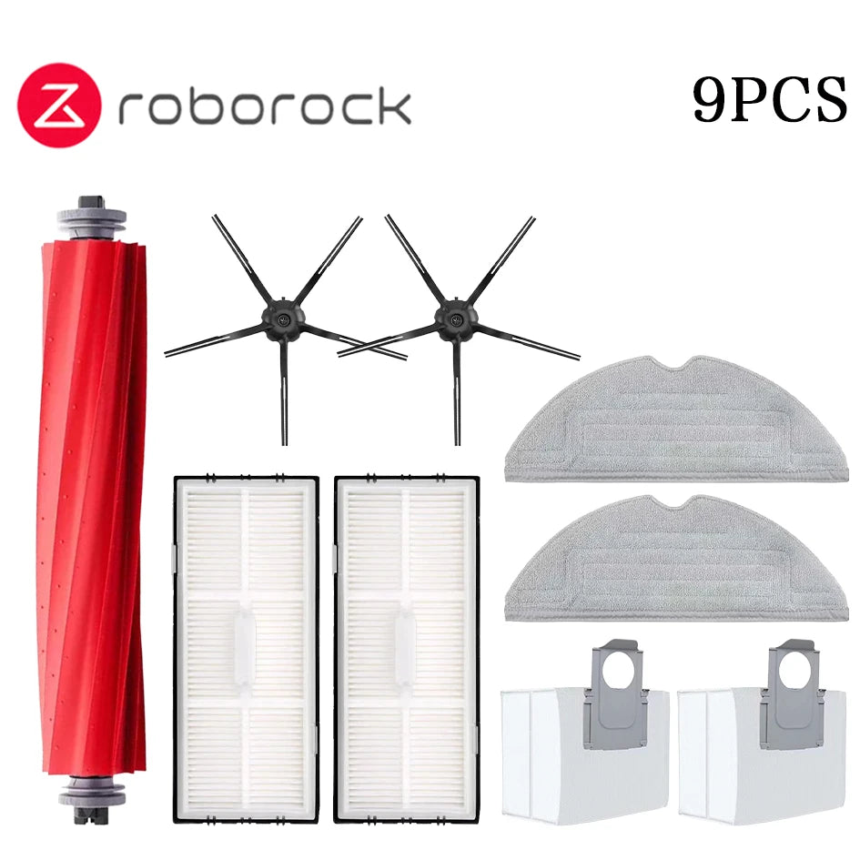 Main side brush, mop, Hepa filter, dust bag, cleaning roller brush for Roborock S7 Maxv Ultra S7 Pro Ultra, Robot Vacuum Cleaner accessories