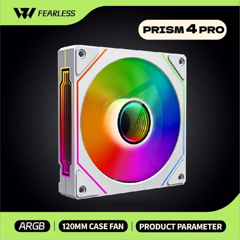 OEM PRISM 4 PRO ventilateur de châssis d'ordinateur 120mm 5V 3PIN ARGB 4 broches PWM ventilateur de refroidissement silencieux 12V grand Volume d'air 45.2CFM/600-1500 tr/min