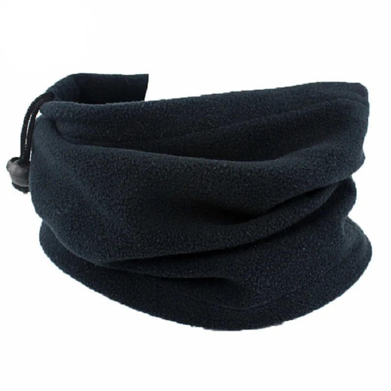 Gorro polar cálido para invierno, bufanda, braga de cuello ajustable para deportes de invierno, pesca, patinaje, correr, ciclismo