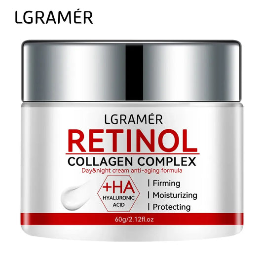 Retinol Lifting Firming Cream for Face, Collagen Product for Smoothing Wrinkles, Moisturizing, Whitening, Brightening for Skin