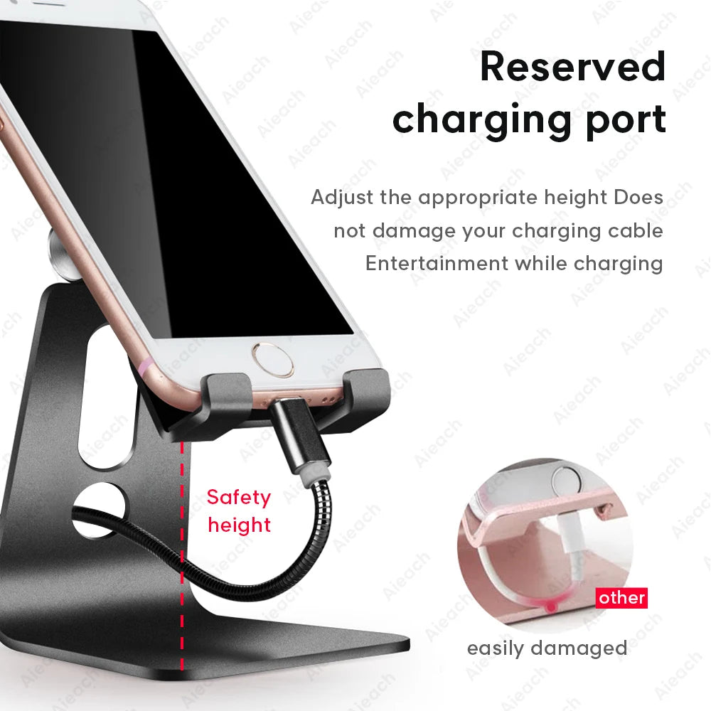 Support de tablette réglable en métal pour bureau — universel, 7 à 11 pouces, Android, iOS