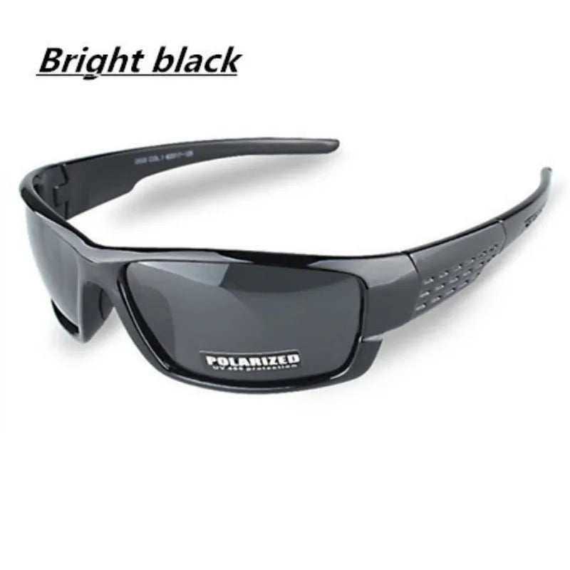 Lunettes de soleil polarisées à monture noire pour hommes et femmes, lunettes de conduite en argile, lunettes de soleil de pêche, UV400, nouveau