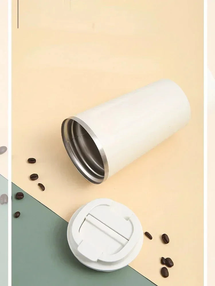 Tasse à café de voyage en acier inoxydable, tasse thermique anti-fuite, bouteille Thermos, thé, café, flacon sous vide, tasses isolées, 380/510ML