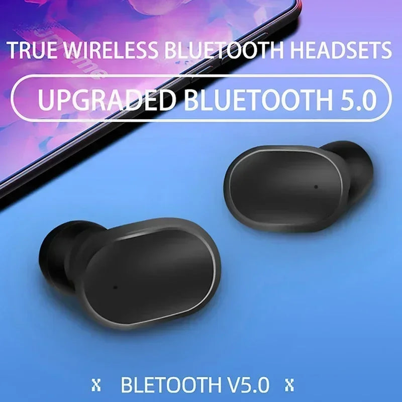 Casque Bluetooth sans fil TWS avec micro — écouteurs compatibles smartphones, réduction de bruit