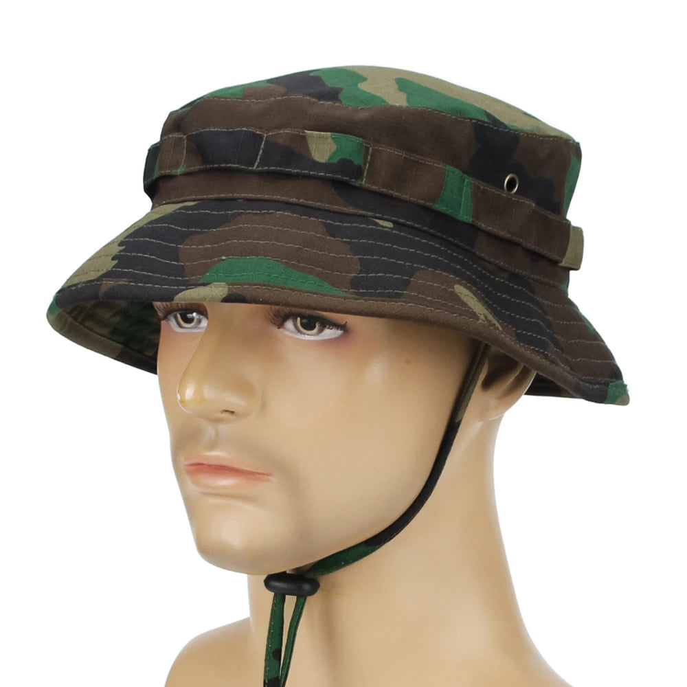 Chapeau Boonie Camouflage Pliable — Pêche, Chasse, Randonnée & Plage
