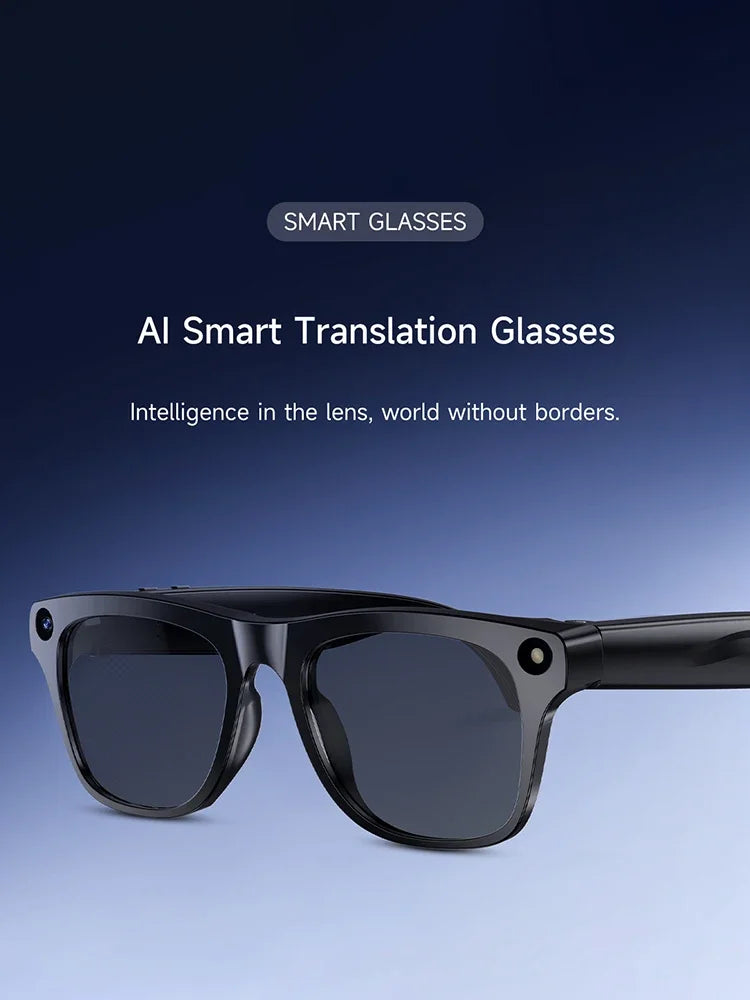 Lunettes intelligentes AI 8K HD photochromiques — Bluetooth, caméra, appel, musique, traducteur