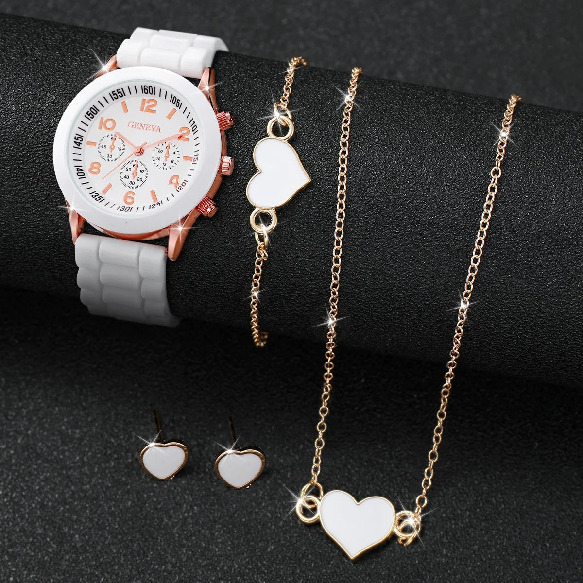 Ensemble Montres Quartz Silicone Femme — 5-6 Pièces Mode Cadeau Fille