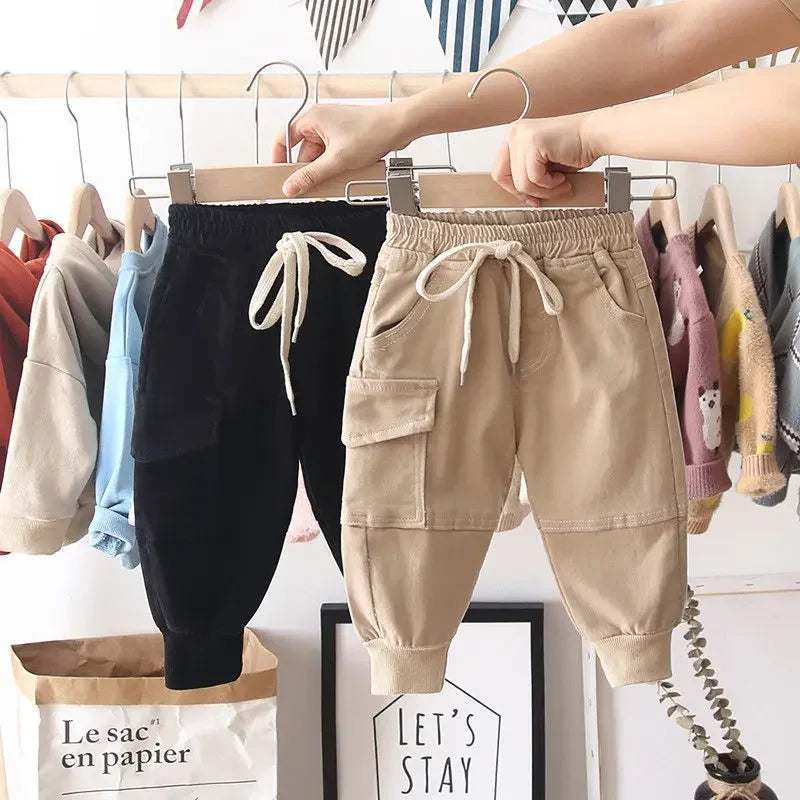 Pantalones Cargo nuevos para niños de 2 a 6 años, pantalones deportivos informales resistentes para niños, ropa para niños de 2 a 8 años