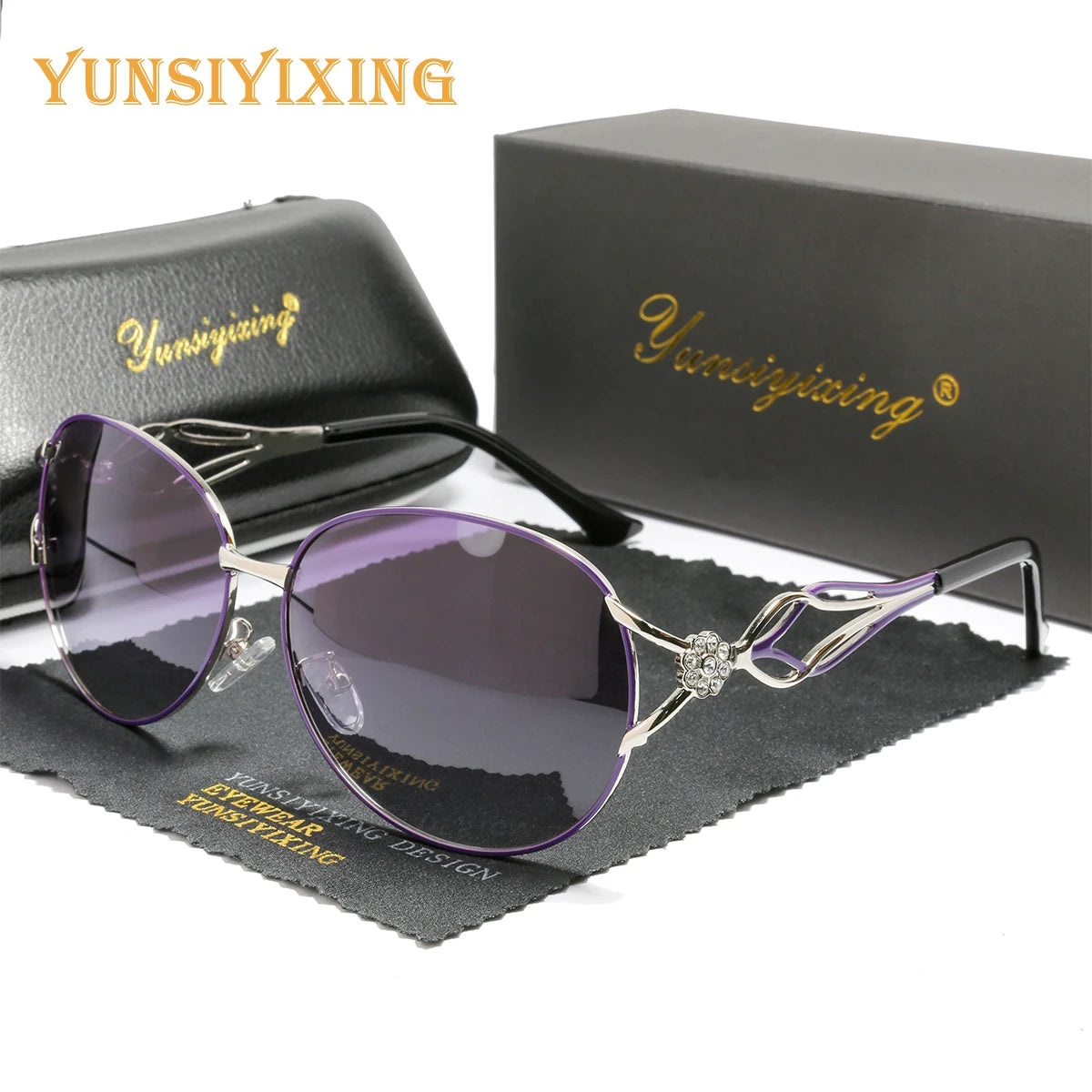 Lunettes de soleil femme polarisées papillon — UV400, conduite, mode, 2023