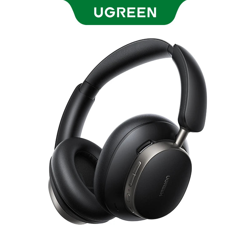 UGREEN Studio Pro 48dB ANC Auriculares inalámbricos de diadema con Bluetooth, cancelación activa de ruido, alta resolución LDAC, 120 horas de reproducción