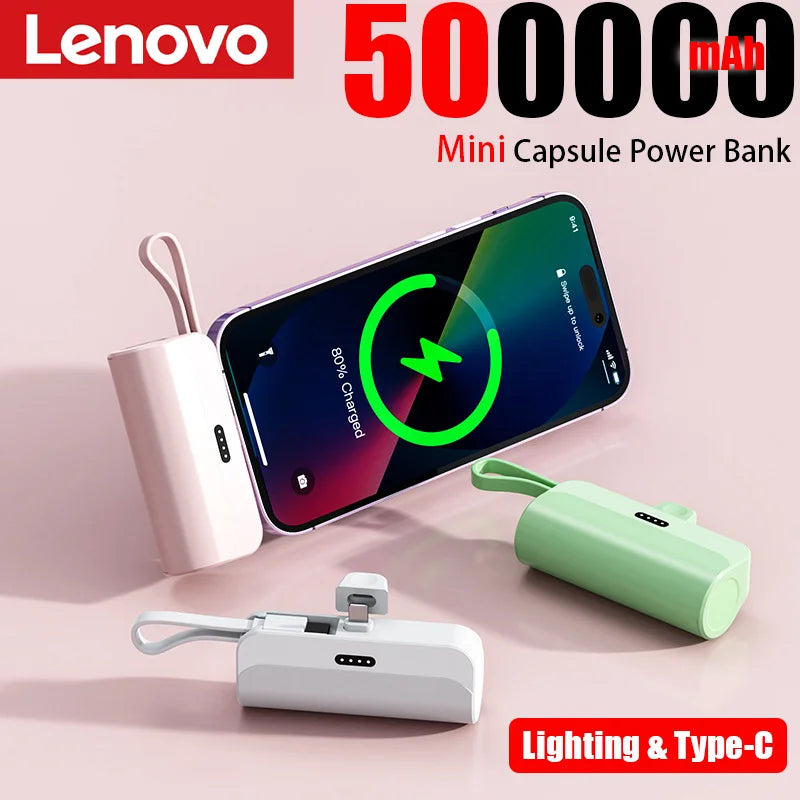 Batterie Externe Capsule 300000mAh — Charge Super Rapide, Portable, Tous Téléphones 2026