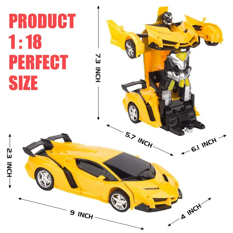 2-in-1 RC Electric Car, Transforming Robots, Sport Vehicle Model, Boys' Toys, Cool Remote Control Deforming Cars, Kids' Toy, Gifts