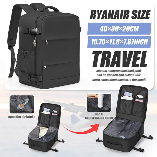 Sac à Dos Voyage Cabine Avion 40x30x20 — Ordinateur 15,6" Loisirs Homme