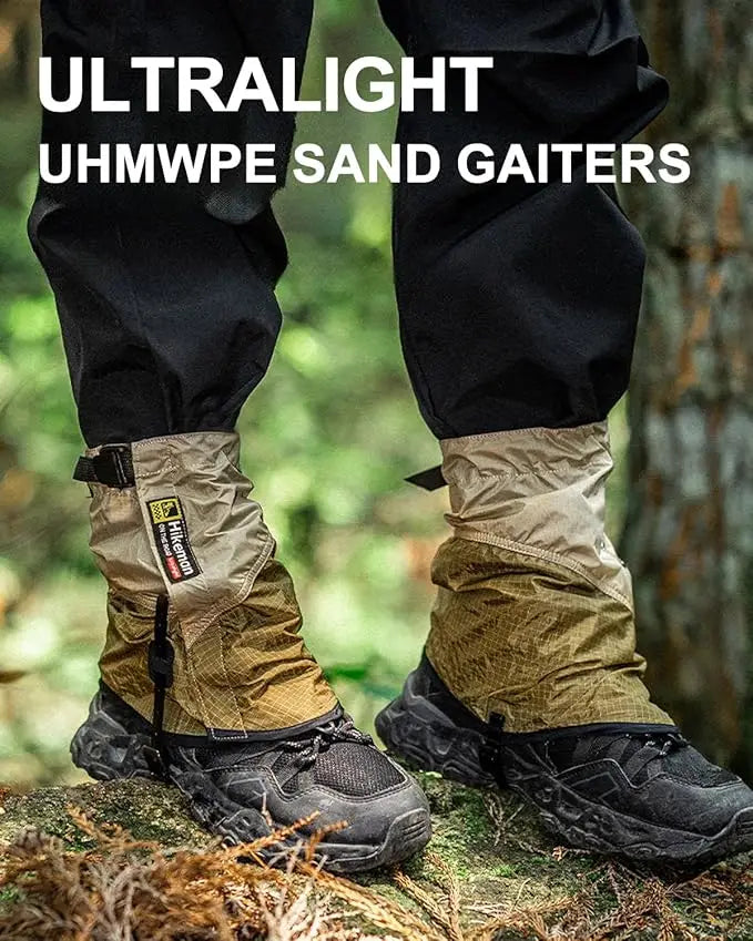 Guêtres de randonnée Dyneema pour l'extérieur, coupe-vent, imperméables, grandes protections de jambes, guêtres de trail pour le camping, le ski, la randonnée et le trekking dans le désert