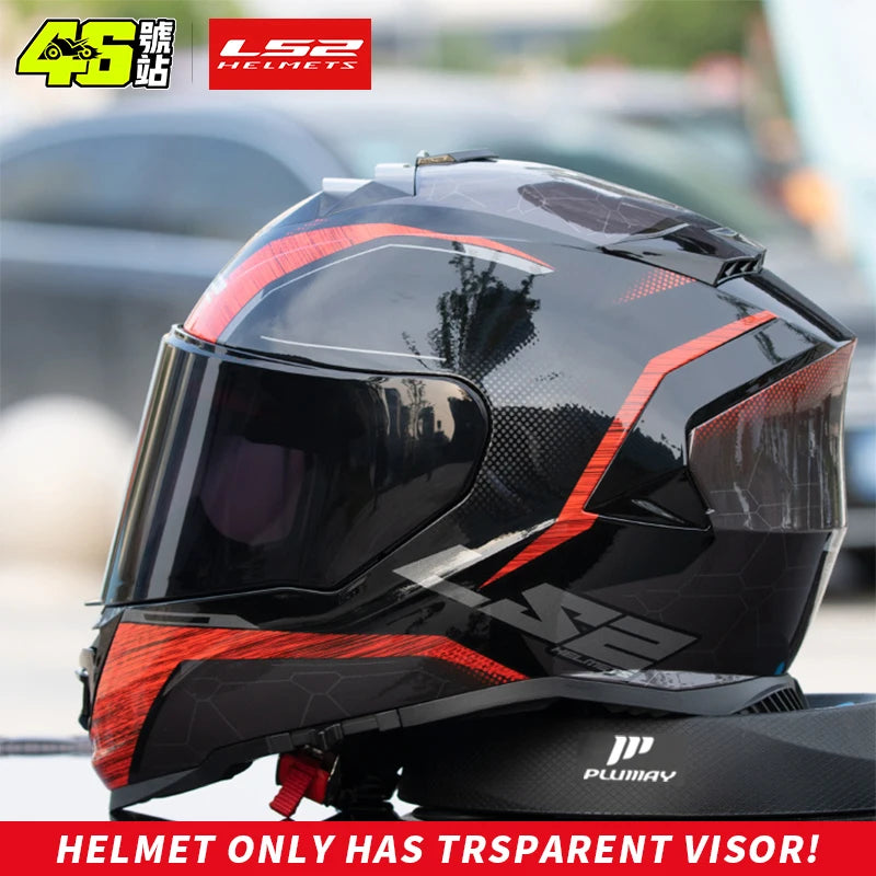 Casco de motocicleta integral LS2 STORM ff800, certificación ECE
