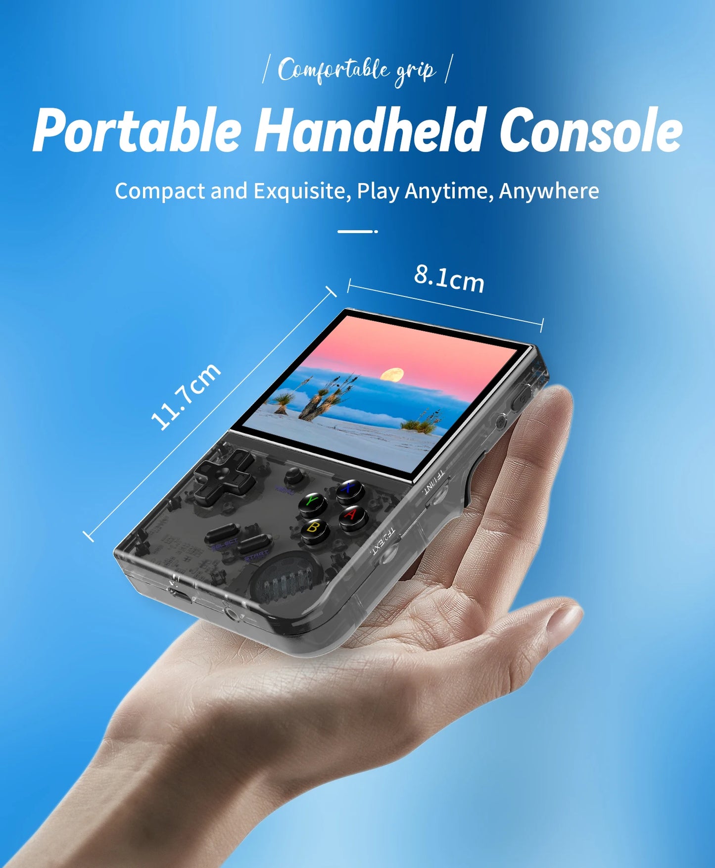 ANBERAlfred-Consola de juegos retro RG35XX Plus/RG35XX, pantalla IPS de 3.5", reproductor de videojuegos portátil Linux, compatible con salida HDMI-M de TVChancelor