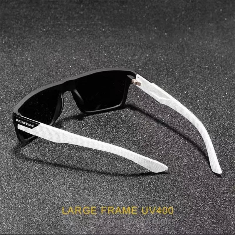 Lunettes de soleil polarisées pour hommes — carrées, vintage, conduite, escalade, sport, cadeau Noël