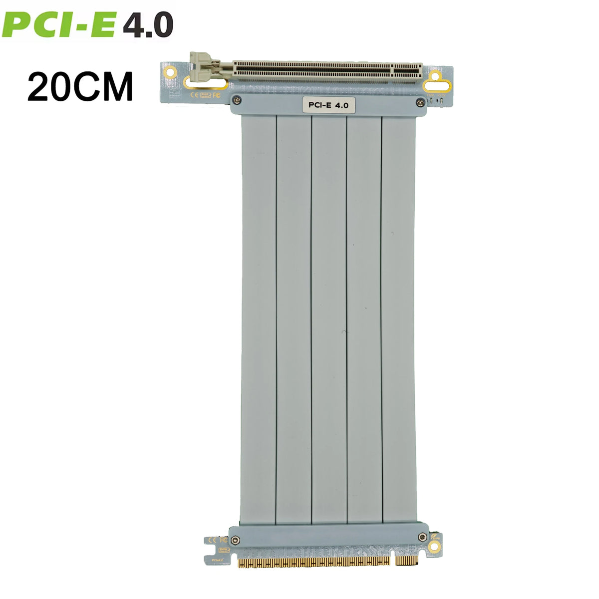 PCI Express 3.0/4.0x16 à x16 Gen 4 GPU Double carte graphique inverse câble d'extension carte Riser pour connecteur plaqué or ITX