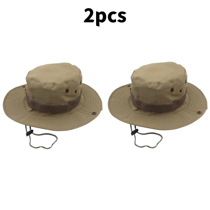 Chapeau de soleil pour hommes et femmes, casquette de Camouflage, pour Sports de plein air, seau, pêche, randonnée, chasse, 60CM