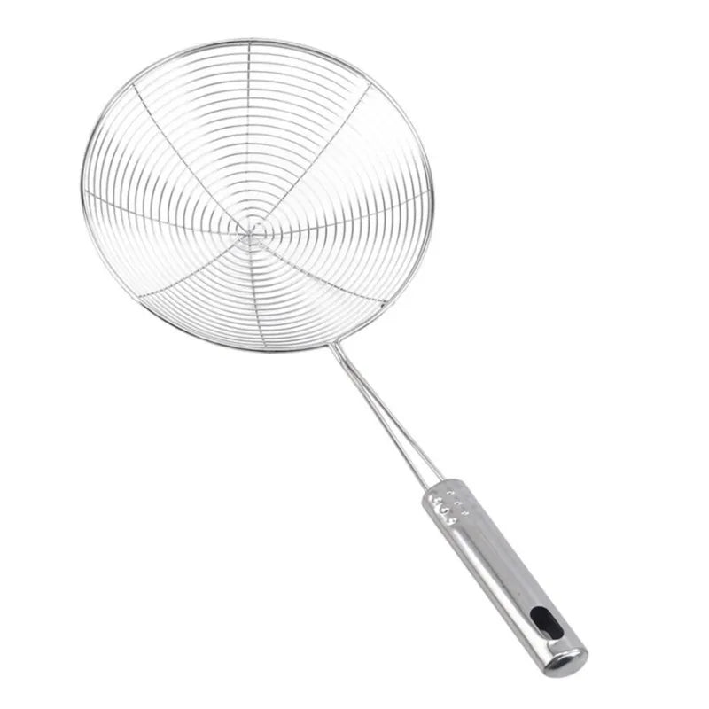 Passoire à frire en acier inoxydable, cuillère à frites, écumoire en treillis métallique, passoire, cuillère à friteuse, tamis, fournitures de cuisine, 1/3/5 pièces
