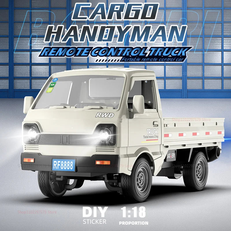 Voiture télécommandée à l'échelle 1:18, camion tout-terrain à dérive avec lumières de pulvérisation, cadeaux pour enfants, garçons, jouets de course RC pour enfants et adultes