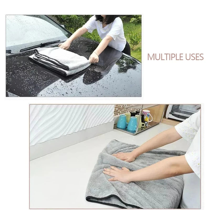 Serviette en Microcarence pour Lavage de Voiture, Accessoire Super Absorbant, pour Livres, Grill, Premium, vaccage Unique