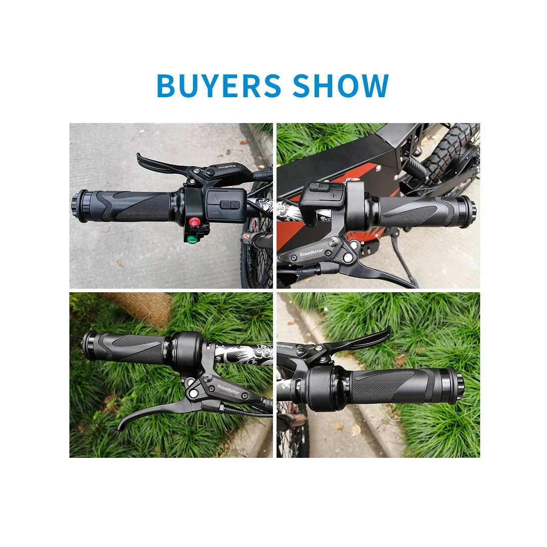 Acelerador rotatorio para bicicleta eléctrica y patinete 24V-72V, impermeable, con cable de control de velocidad, accesorios universales para bicicletas eléctricas