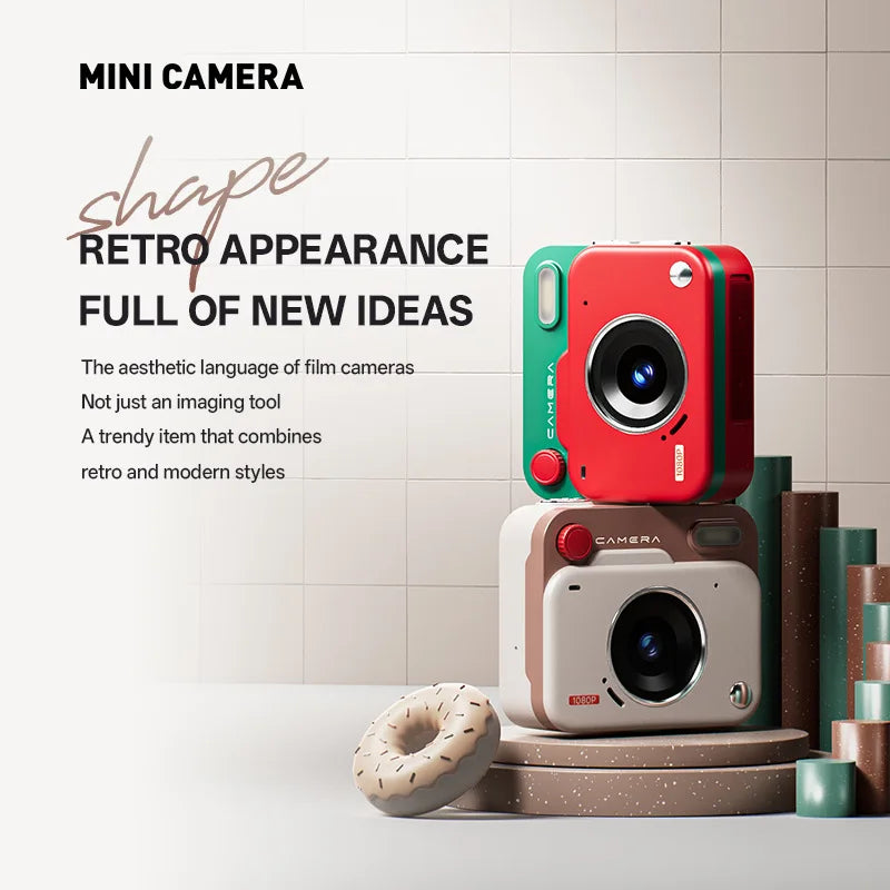 Nouveau CCD rétro Mini appareil photo numérique haute définition Pixel étudiant Campus photographie enregistrement petite taille facile à transporter appareil photo