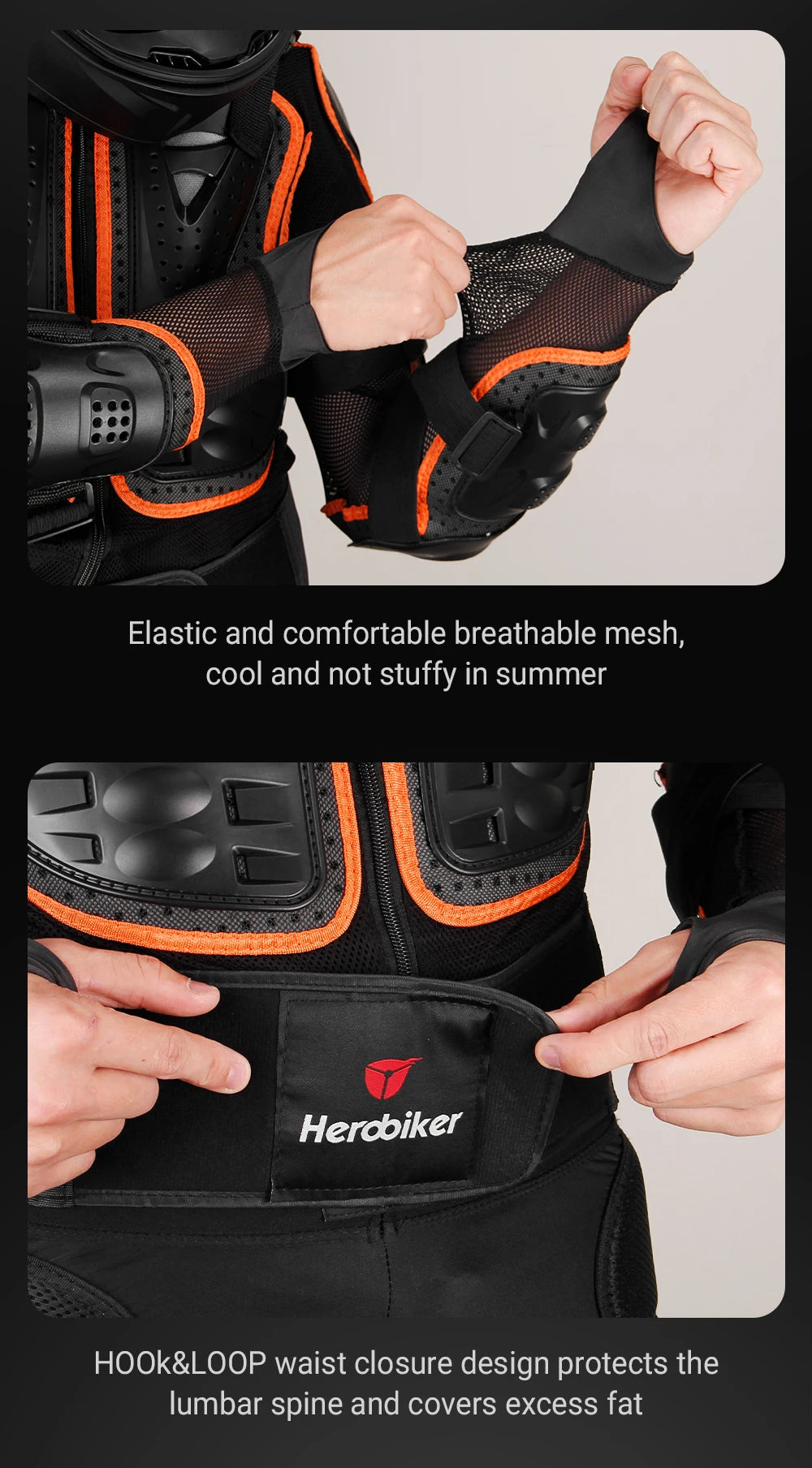 Vestes moto armure complète pour hommes — protection Motocross, équipement, vêtements S-4XL