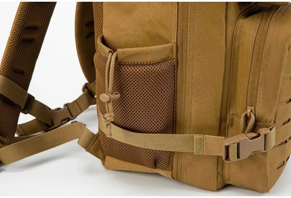 Sac à Dos Tactique Plein Air 25L/45L Homme Femme — Randonnée École Porte-Bouteille