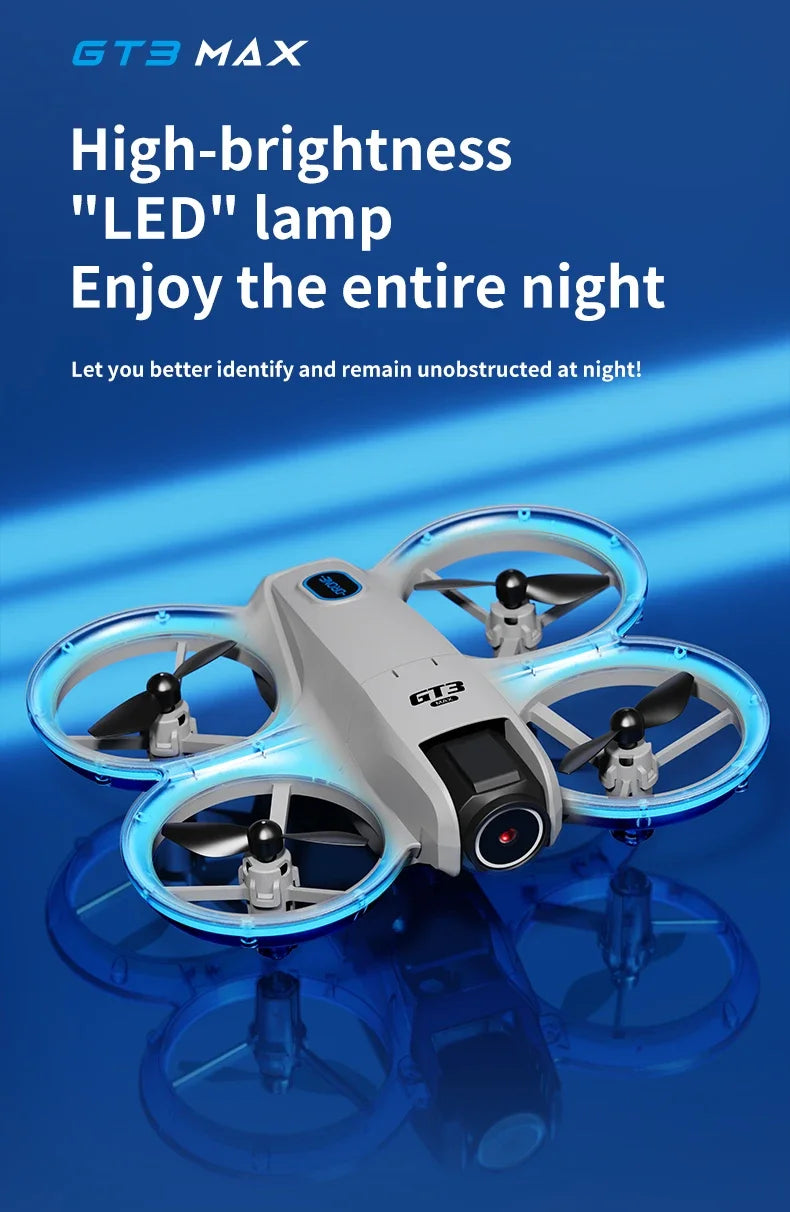 Drone 8K HD — grand écran, flux optique, moteur brushless, évitement intelligent d'obstacles, UAV