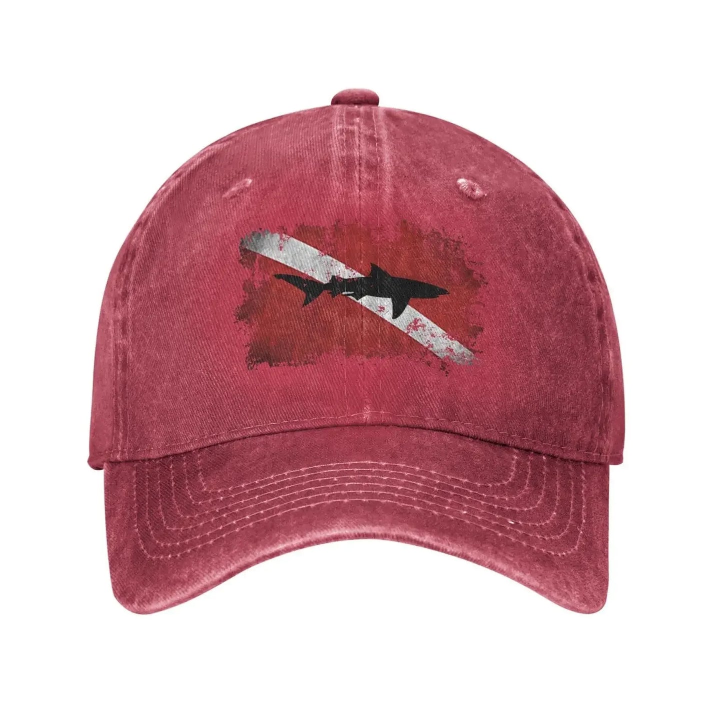Gorra deportiva retro unisex de mezclilla, Snapback ajustable, gorra de béisbol de vaquero lisa, sensación de buceo de tiburón vintage