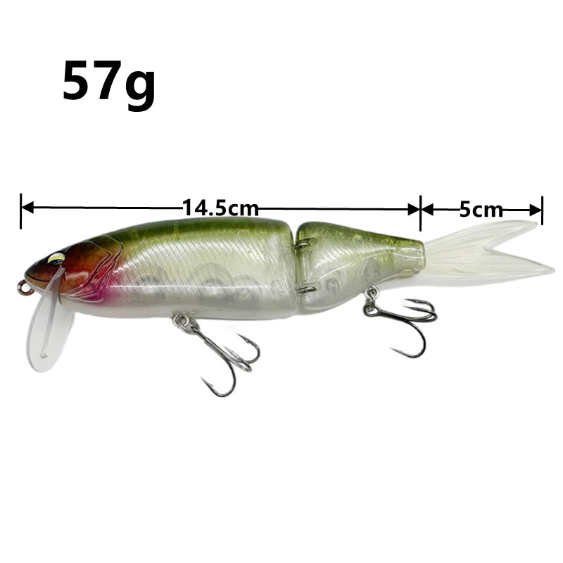 Leurre Flottant Truite Vairon Articulé — Jerkbait Swimbait Brochet & Prédateur